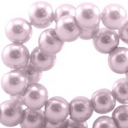 Perlas de cristal 10mm - Rosa blanda